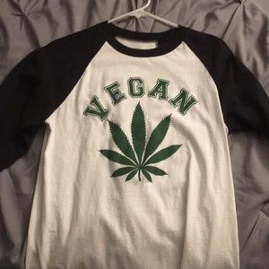 Vegan cannabis long sleeve shirt